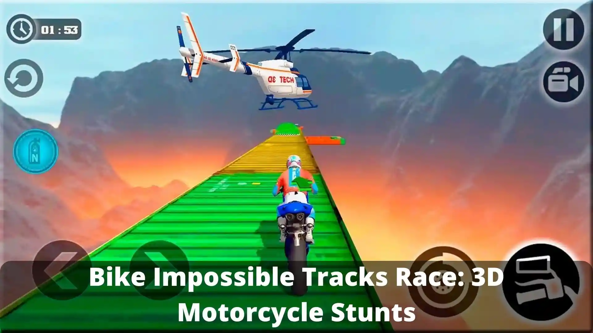 Bike Impossible Tracks Race: 3D Motorcycle Stunts